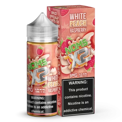 NOMS X2 by NOMENON White Peach Raspberry 120ML E-Liquid - Vaporider Deals
