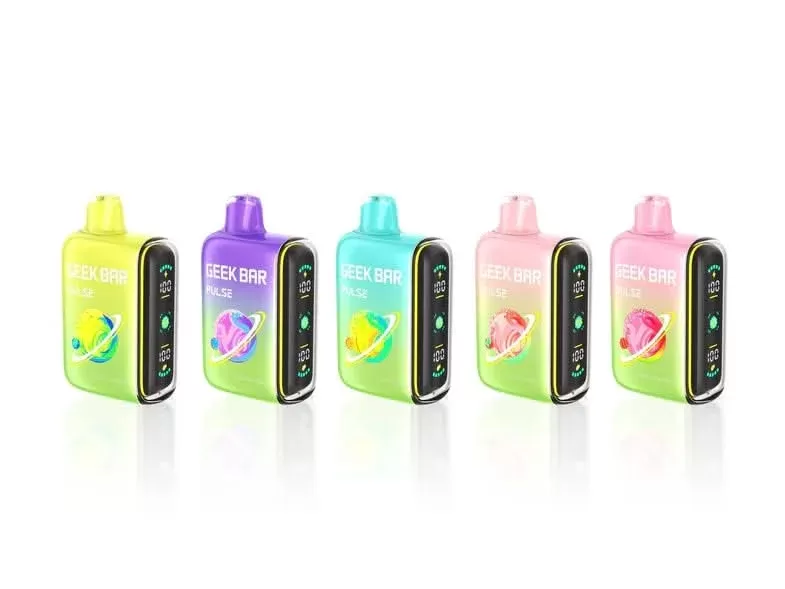 Geek Bar Pulse 15K Sour Edition Disposable Vape - Flavor#Sour Blue Dust>Sour Cranapple>Sour Gush>Sour Strawberry>Sour Watermelon Drop (B8135F)