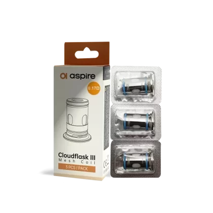 Aspire Cloudflask III Mesh Coils (0.17Ω , 3-pack) - Vape Product