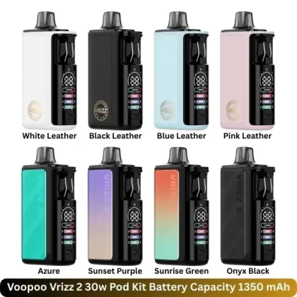 Voopoo Vrizz 2 30w Pod Kit Battery Capacity 1350 mAh
