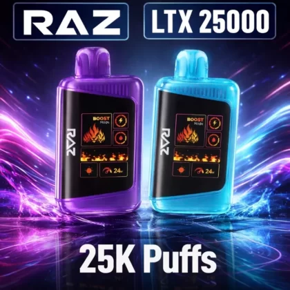 RAZ LTX 25000 - Black & Blue Lime - Vapeciga