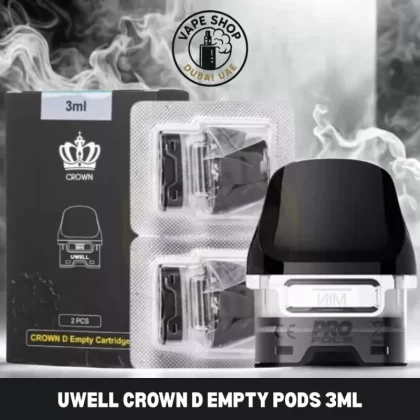 UWELL Crown D Empty Pods 3ml Replacement Pod Cartridge in Dubai, UAE - Vapeshopdubaiuae
