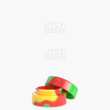Non-Stick Multicolor Concentrate Containers w/ Cap | 5mL – Silicone – 250 Count