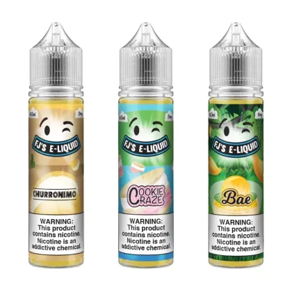 FJ’s eLiquid 3 Bottle Bundle - 180mL (3x60mL); Vape Product, Vape Product