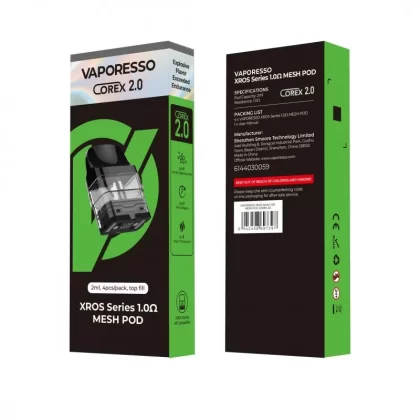 Vaporesso XROS Corex 2.0 Mesh Pods 4pk - 0.6ohm (3ml) COREX 2.0