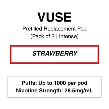 Vuse – eLiquids – Strawberry – 28.5mg/mL (Intense Flavour)