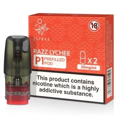 Razz Lychee Elf Bar Mate P1 Prefilled Pod - Ecigpremium
