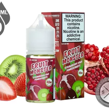 Strawberry Kiwi Pomegranate Fruit Monster Salt 30ml - Vape Product, Vape Product