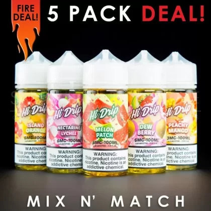 Hi Drip Eliquid – Mix and Match (5 Pack) 500ml