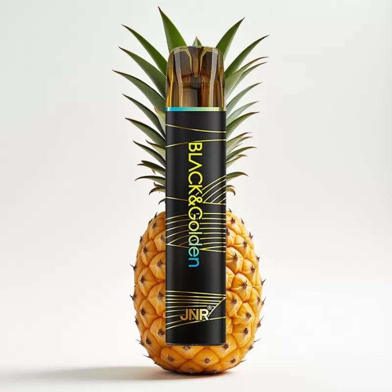 JNR Black&Golden 800 Puffs Piña Hielo 550mAh 2ml 2% TPD Mexico vape