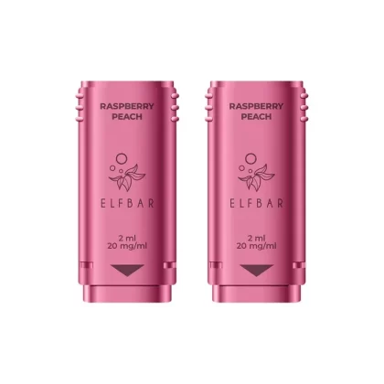 ELF Bar 1200 Raspberry Peach Pods (2 Pack) - Strength#20mg
