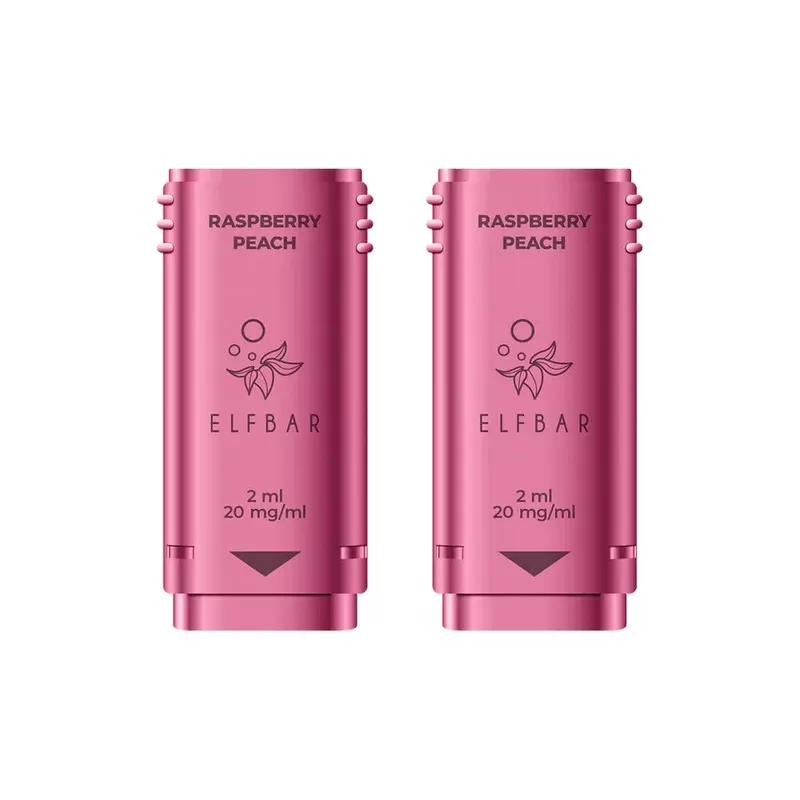 ELF Bar 1200 Raspberry Peach Pods (2 Pack) - Strength#20mg