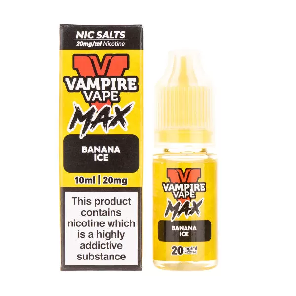 Banana Ice Nic Salt E-Liquid by Vampire Vape Max - 20mg - Image 2