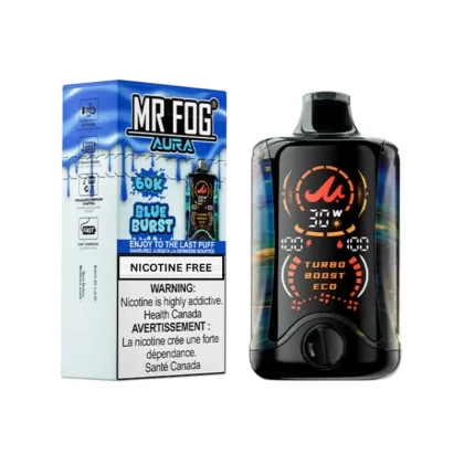 Mr Fog Aura 60K Disposable Vape Nicotine Free – Blue Burst
