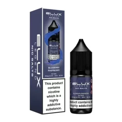 Elux Legend Nic Salt E-Liquid 10mg 20mg Blueberry Raspberry – Pack Of 10x 10ml