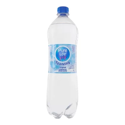 Pure Life Sparkling Carbonated Spring Water Original, 1 L