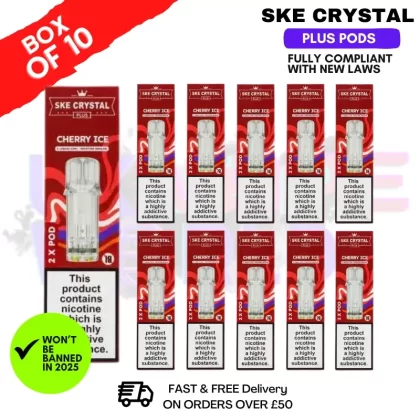 Cherry Ice SKE Crystal Plus Prefilled Pod Box Of 10