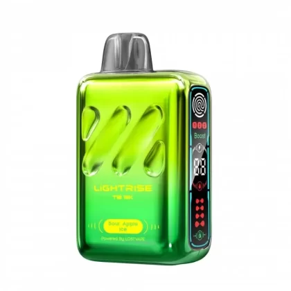 Lightrise TB 18K Disposable 18000 Puffs by Lost Vape – Sour Apple Ice