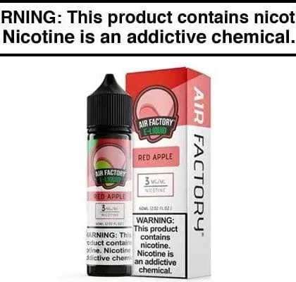 RED APPLE BY AIR FACTORY 60ML - Vape Product, Vape Product