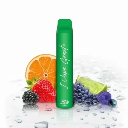 IVG BAR – Rainbow - IVG BAR / Ice / Himbeere / Nikotin-Benzoat / Propylenglykol / pflanzliches Glycerin / Aromastoffe / 20mg/ml / 550 mAh / ca. 800