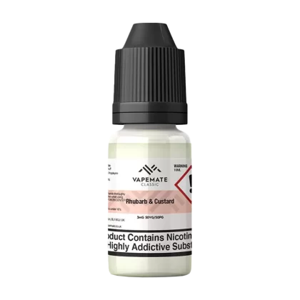 Vapemate Classic Rhubarb & Custard 10ml - 70VG / 30PG / 3mg (Discontinued) - Vapeshop Co
