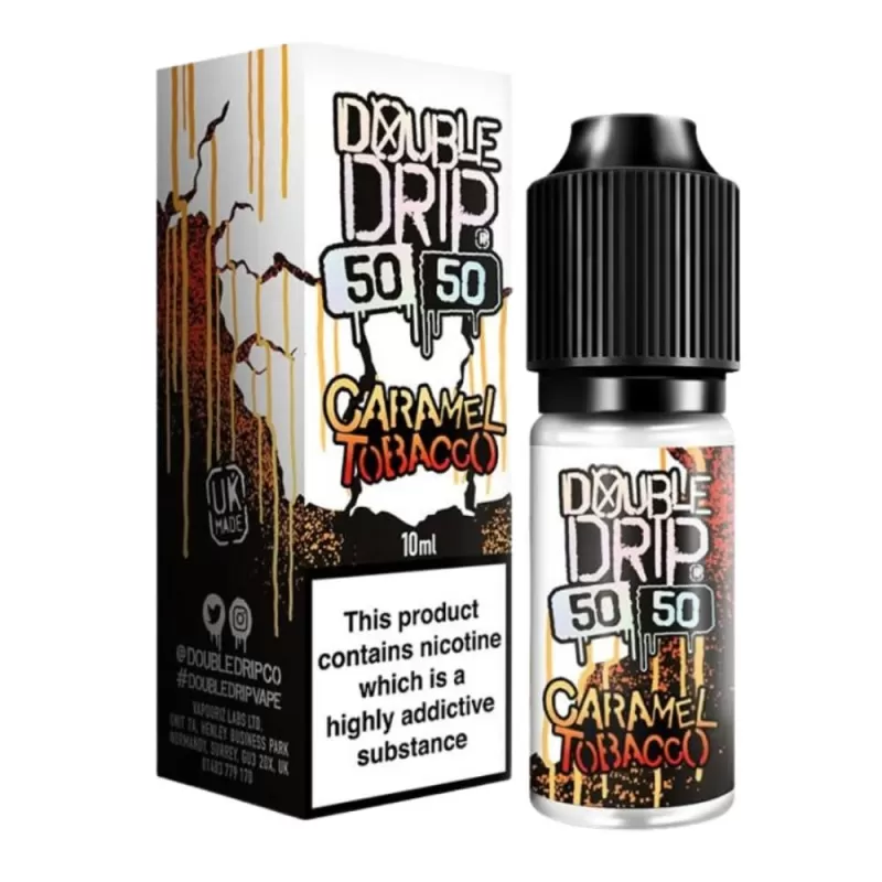 Caramel Tobacco E-Liquid 50/50 Series by Double Drip (10ml) - 3mg