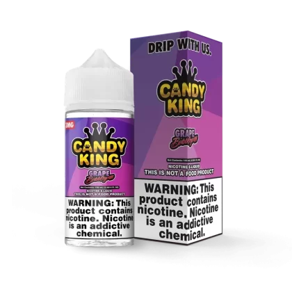 Candy King Grape Bubblegum 100ml - Vape Product, Vape Product (C9FFDF)