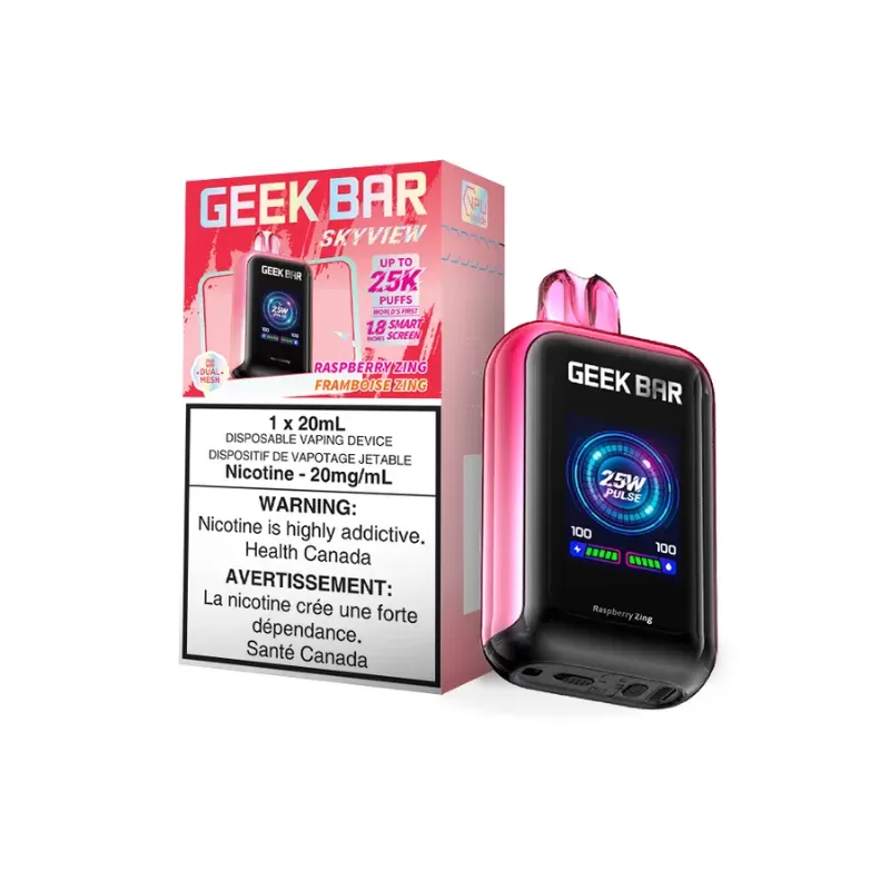 Geek Bar Skyview 25K Raspberry Zing Disposable Vape