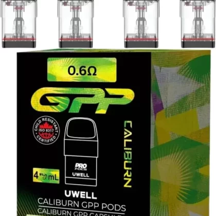Uwell Caliburn GPP Replacement Pods 0.4 / 0.6 / 0.9 / 1.2 – 3 or 4 Pack
