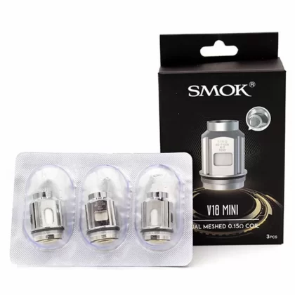 SMOK V18 Mini 3-Pack Vape Coils - 0.15ohm, 0.2ohm (7287E3)