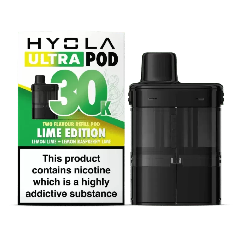 Hyola Ultra 30K Prefilled Replacement Pods Lime Edition - Ejuicewarehouse