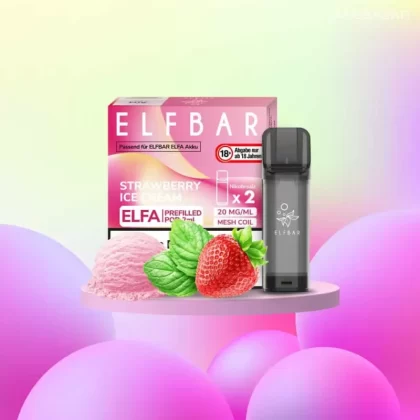 ELFBAR ELFA Pods Strawberry Ice Cream 20mg – 2er Pack - Elf Bar