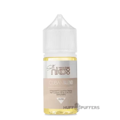 NKD 100 Salt Tobacco – Cuban Blend 30mL - Nicotine Strength#35mg>50mg