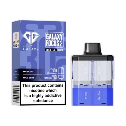 Crystal Galaxy Focus 2 Prefilled Pods - Juicy Peach / Fizzy Guava
