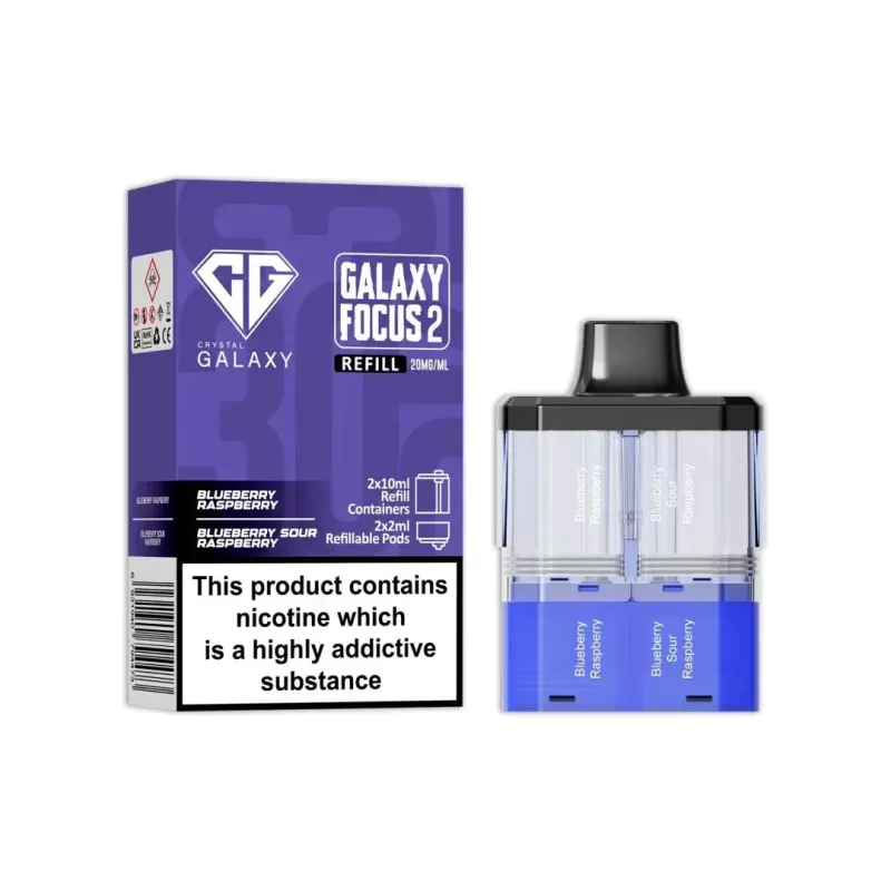 Crystal Galaxy Focus 2 Prefilled Pods - Juicy Peach / Fizzy Guava - Image 3