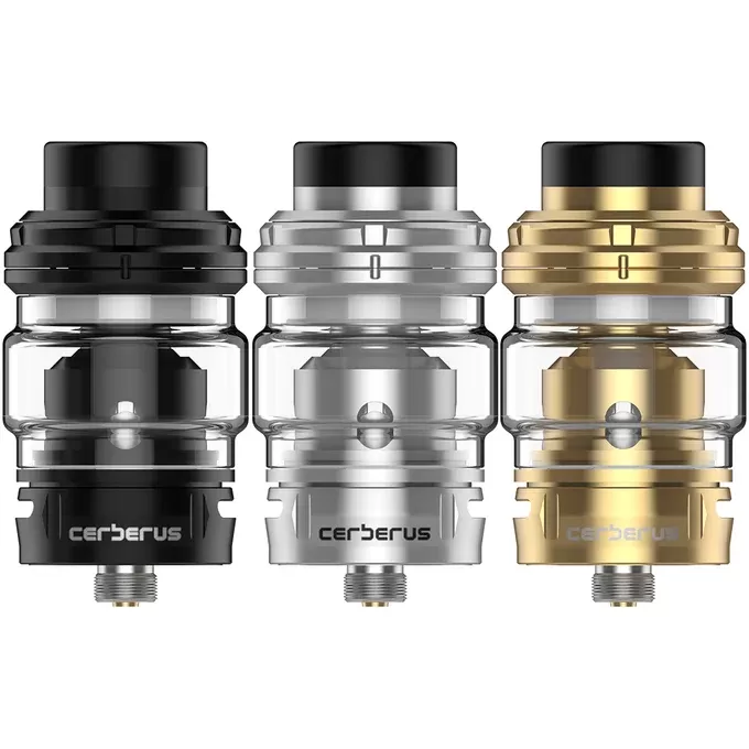 GEEK VAPE CERBERUS SUB-OHM TANK - Colour#Gold>Rainbow>Black>Gunmetal>Stainless Steel