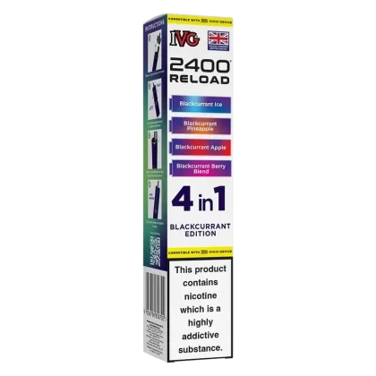 IVG 2400 Reload 4in1 Blackcurrant Edition Prefilled Pods