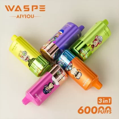 Waspe Aiviou 3in1 60000 Puffs Disposable Kit - Triple Melon Lce & Rainbow Candy & Blueberry Candy / 20mg / CN-SZ Warehouse