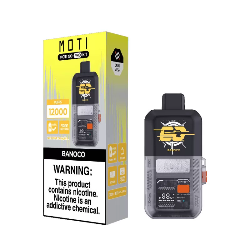MOTI Go Pro Kit Disposable Device – 12000 Puffs - Banoco - Image 2