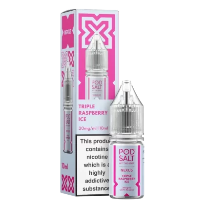 Triple Raspberry Ice – Pod Salt Nexus Nic Salts 10ml