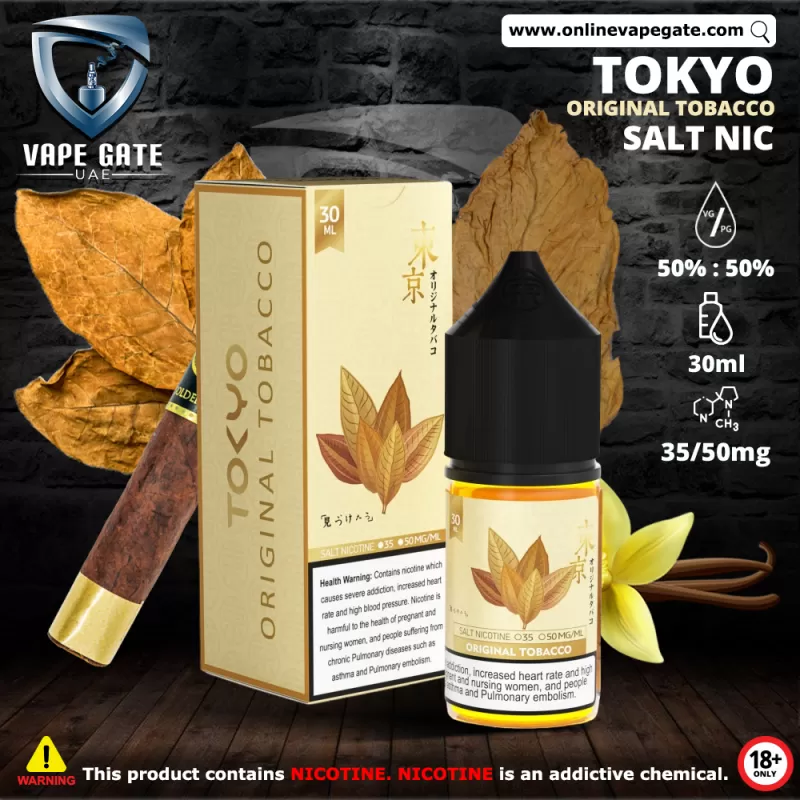 Tokyo Original Tobacco Saltnic 30ml - 20 mg - 30 ml