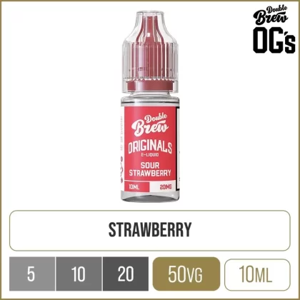 Sour Strawberry Double Brew Originals E-Liquid 10ml