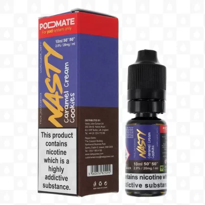 Nasty Juice – Caramel Cream Cookies 10ml 20mg/ml Nic Salt