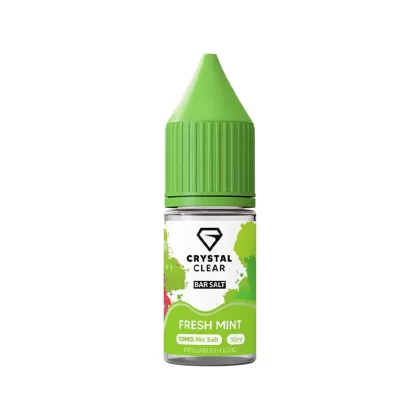Crystal Clear Bar Salts Fresh Mint Nic Salt Vape Juice - 20mg