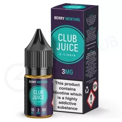 Berry Menthol E-Liquid by Club Juice 50/50