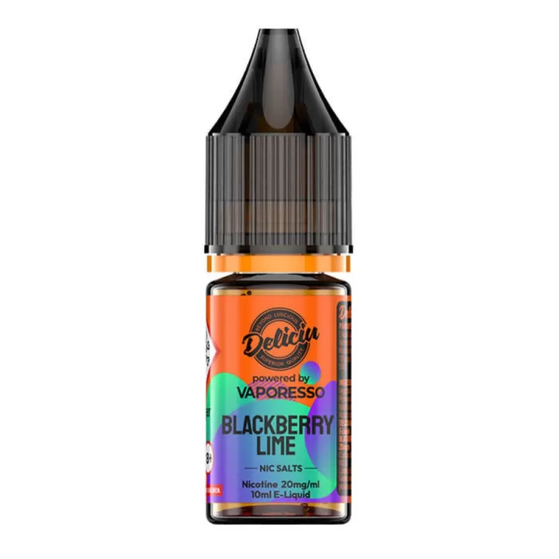 Blackberry Lime Nic Salt E-Liquid by Deliciu (10ml) - 20mg