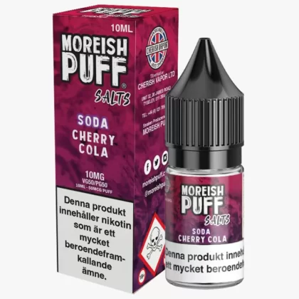 Moreish Puff – Cherry Cola 10mg 10ml – E juice med nikotin - Moreish Puff / Yes / 10mg / 10ml / 50/50