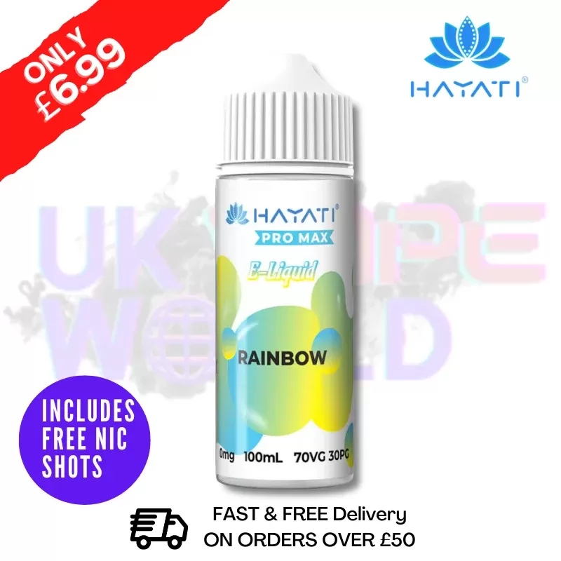 Rainbow Hayati Pro Max Shortfill Juice 100ML Eliquid