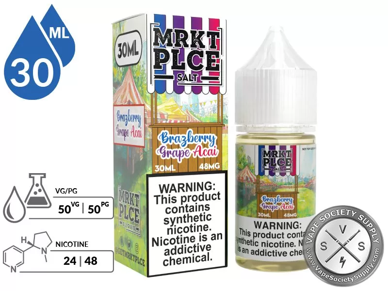 Brazberry Grape Acai by MRKT PLCE Salt 30ml - Image 2
