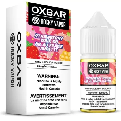 Rocky Vapor Oxbar E-Liquids – Strawberry Sour GB